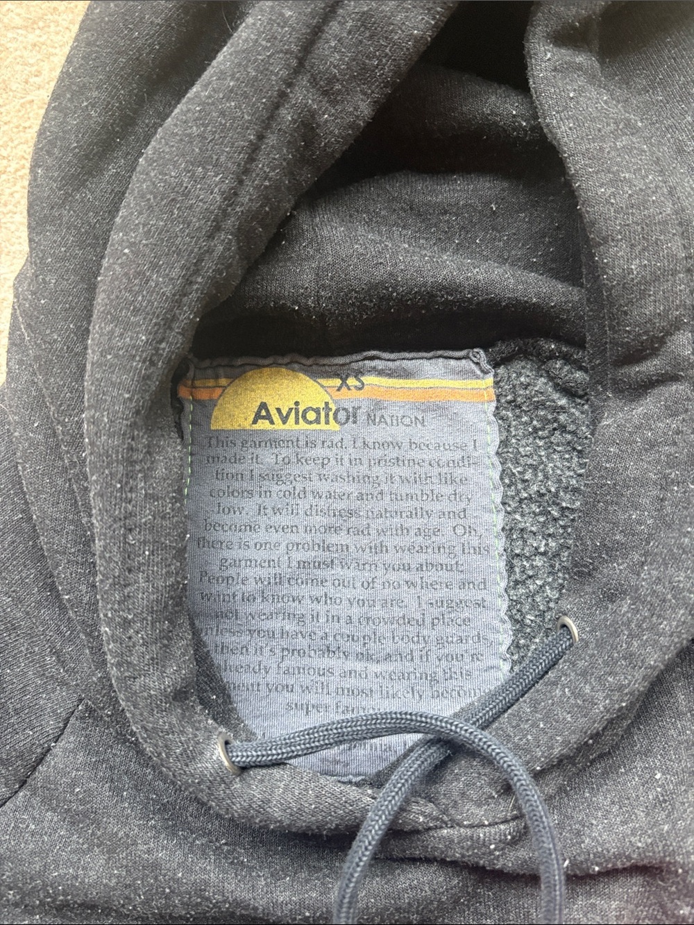 Aviator Nation Heart Hoodie Size XS - Picture 3 of 3
